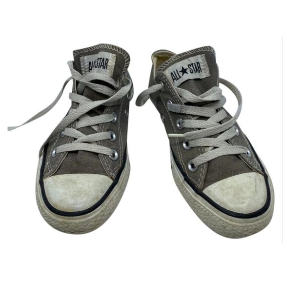 CONVERSE Sneakers White Gray Mens Size 4 Womens 6 - Picture 1 of 6